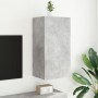 Wall-mounted TV cabinet with LED lights concrete gray 40.5x35x80 cm by , TV Furniture - Ref: Foro24-837263, Price: 58,59 €, D...