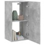 Wall-mounted TV cabinet with LED lights concrete gray 40.5x35x80 cm by , TV Furniture - Ref: Foro24-837263, Price: 58,59 €, D...