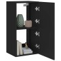 Wall-mounted TV cabinet with LED lights black 40.5x35x80 cm by , TV Furniture - Ref: Foro24-837261, Price: 62,99 €, Discount: %