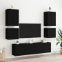 Black engineered wood wall TV cabinet 40.5x30x40 cm by , TV Furniture - Ref: Foro24-836898, Price: 39,30 €, Discount: %