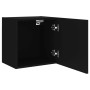 Black engineered wood wall TV cabinet 40.5x30x40 cm by , TV Furniture - Ref: Foro24-836898, Price: 39,30 €, Discount: %