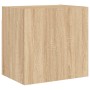 Wall-mounted TV unit made of Sonoma oak engineered wood, measuring 40.5x30x40 cm. by , TV Furniture - Ref: Foro24-836900, Pri...