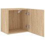 Mueble TV de pared madera ingeniería roble Sonoma 40,5x30x40 cm de , Muebles TV - Ref: Foro24-836900, Precio: 34,42 €, Descue...