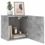 Concrete gray engineered wood wall TV cabinet 40.5x30x40cm by , TV Furniture - Ref: Foro24-836902, Price: 36,58 €, Discount: %