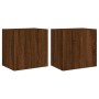 Muebles de TV de pared 2 uds madera marrón roble 40,5x30x40 cm de , Muebles TV - Ref: Foro24-836909, Precio: 58,99 €, Descuen...