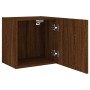 Muebles de TV de pared 2 uds madera marrón roble 40,5x30x40 cm de , Muebles TV - Ref: Foro24-836909, Precio: 58,99 €, Descuen...