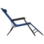 Folding sun loungers with footrest 2 units blue steel by vidaXL, Loungers - Ref: Foro24-44342, Price: 106,40 €, Discount: %