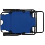 Folding sun loungers with footrest 2 units blue steel by vidaXL, Loungers - Ref: Foro24-44342, Price: 106,40 €, Discount: %