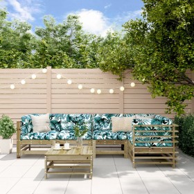 Garden furniture set 6 pieces impregnated pine wood by , Garden sets - Ref: Foro24-3186479, Price: 369,99 €, Discount: %