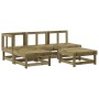 Gartensofa-Set 5-teilig aus imprägniertem Kiefernholz von , Gartensets - Ref: Foro24-3186521, Preis: 249,41 €, Rabatt: %