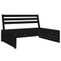 Garden sofa set 5 pieces solid black pine wood by , Garden sets - Ref: Foro24-3186638, Price: 529,45 €, Discount: %