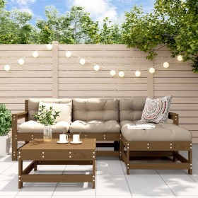 Garden sofa set 5 pieces solid pine wood honey brown by , Garden sets - Ref: Foro24-3186189, Price: 303,03 €, Discount: %