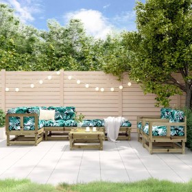 Garden furniture set 8 pieces impregnated pine wood by , Garden sets - Ref: Foro24-3186227, Price: 422,99 €, Discount: %