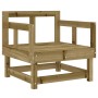 Garden furniture set 8 pieces impregnated pine wood by , Garden sets - Ref: Foro24-3186227, Price: 417,26 €, Discount: %