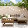 Garden sofa set 5 pieces solid pine wood honey brown by , Garden sets - Ref: Foro24-3186182, Price: 299,31 €, Discount: %