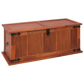 Solid acacia wood storage trunk 90x45x40 cm by vidaXL, Storage trunks - Ref: Foro24-247242, Price: 125,49 €, Discount: %