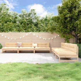 Garden furniture set 6 pieces solid pine wood by , Garden sets - Ref: Foro24-3186606, Price: 504,59 €, Discount: %