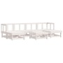 Garden furniture set 7 pieces solid white pine wood by , Garden sets - Ref: Foro24-3186348, Price: 398,53 €, Discount: %