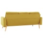 3 seater yellow fabric sofa by , Sofas - Ref: Foro24-288719, Price: 317,99 €, Discount: %