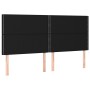 Headboards 4 units of black fabric 80x5x78/88 cm by , Headboards and footboards - Ref: Foro24-3116200, Price: 98,57 €, Discou...