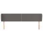 Gray synthetic leather headboard 203x23x78/88 cm by , Headboards and footboards - Ref: Foro24-3117116, Price: 76,99 €, Discou...