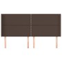 Headboard with brown synthetic leather ears 203x16x118/128 cm by , Headboards and footboards - Ref: Foro24-3119551, Price: 14...