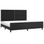 Estructura de cama con cabecero cuero sintético negro 200x200cm de , Camas y somieres - Ref: Foro24-3125530, Precio: 228,34 €...