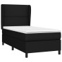 Cama box spring con colchón tela negro 80x200 cm de , Camas y somieres - Ref: Foro24-3127839, Precio: 302,49 €, Descuento: %