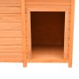 Caseta para perros madera maciza pino y abeto 120x77x86 cm de vidaXL, Casetas para perros - Ref: Foro24-170641, Precio: 217,8...