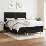 Cama box spring con colchón tela negro 160x200 cm de , Camas y somieres - Ref: Foro24-3137087, Precio: 578,30 €, Descuento: %