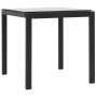 2 synthetic rattan sun loungers with black textilene table by vidaXL, Loungers - Ref: Foro24-44893, Price: 257,67 €, Discount: %