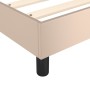 Cama box spring con colchón cuero sintético capuchino 140x190cm de , Camas y somieres - Ref: Foro24-3144607, Precio: 447,20 €...