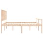 Seniorenbett mit Massivholz-Kopfteil 200x200cm von , Betten und Lattenroste - Ref: Foro24-3195501, Preis: 194,16 €, Rabatt: %