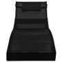 2 synthetic rattan sun loungers with black textilene table by vidaXL, Loungers - Ref: Foro24-44893, Price: 257,67 €, Discount: %