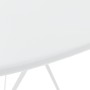 Garden bistro table and chairs set, 3 pieces, white steel by vidaXL, Garden sets - Ref: Foro24-44357, Price: 96,53 €, Discoun...