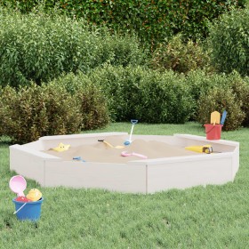 Sandbox with octagon seats solid white pine wood by , sandboxes - Ref: Foro24-825017, Price: 59,99 €, Discount: %