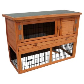 FLAMINGO Loft Hutch 111x45x78 cm brown by FLAMINGO, Cages and habitats for small animals - Ref: Foro24-439660, Price: 184,99 ...