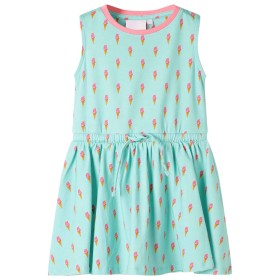 Kinderkleid mit hellmintfarbenem Kordelzug 140 von , Kinderkleider - Ref: Foro24-11418, Preis: 16,99 €, Rabatt: %