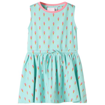 Vestido infantil con cordón menta claro 140 de , Vestidos de niños - Ref: Foro24-11418, Precio: 16,87 €, Descuento: %