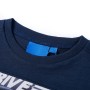 Marineblau meliertes Langarm-Kinder-T-Shirt 128 von , Kinder-T-Shirts - Ref: Foro24-12632, Preis: 8,51 €, Rabatt: %