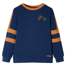 Sudadera infantil azul añil 128 de , Camisetas para niños - Ref: Foro24-12672, Precio: 10,99 €, Descuento: %