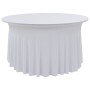 Fundas elásticas para mesa 2 uds con falda 150x74 cm blanco de vidaXL, Fundas - Ref: Foro24-133582, Precio: 39,89 €, Descuent...