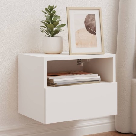 White engineered wood wall TV cabinet 40x30x30 cm by , TV Furniture - Ref: Foro24-836840, Price: 30,64 €, Discount: %