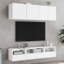 Weißer TV-Wandschrank aus Holzwerkstoff, 40 x 30 x 30 cm von , TV-Möbel - Ref: Foro24-836840, Preis: 30,99 €, Rabatt: %