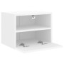 Weißer TV-Wandschrank aus Holzwerkstoff, 40 x 30 x 30 cm von , TV-Möbel - Ref: Foro24-836840, Preis: 30,99 €, Rabatt: %