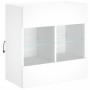 Wandmontierter TV-Schrank mit LED-Leuchten weiß 58,5 x 30 x 60,5 cm von , TV-Möbel - Ref: Foro24-837092, Preis: 57,99 €, Raba...