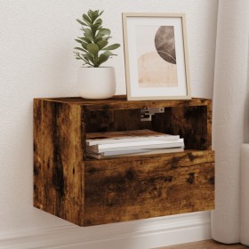 TV wall furniture 2 pcs smoked oak wood 40x30x30 cm by , TV Furniture - Ref: Foro24-836849, Price: 49,56 €, Discount: %