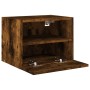 TV wall furniture 2 pcs smoked oak wood 40x30x30 cm by , TV Furniture - Ref: Foro24-836849, Price: 49,62 €, Discount: %