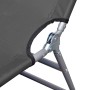 Tumbona plegable con respaldo ajustable gris de vidaXL, Tumbonas - Ref: Foro24-44293, Precio: 63,59 €, Descuento: %