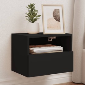 Black engineered wood TV wall cabinet 40x30x30 cm by , TV Furniture - Ref: Foro24-836842, Price: 30,99 €, Discount: %